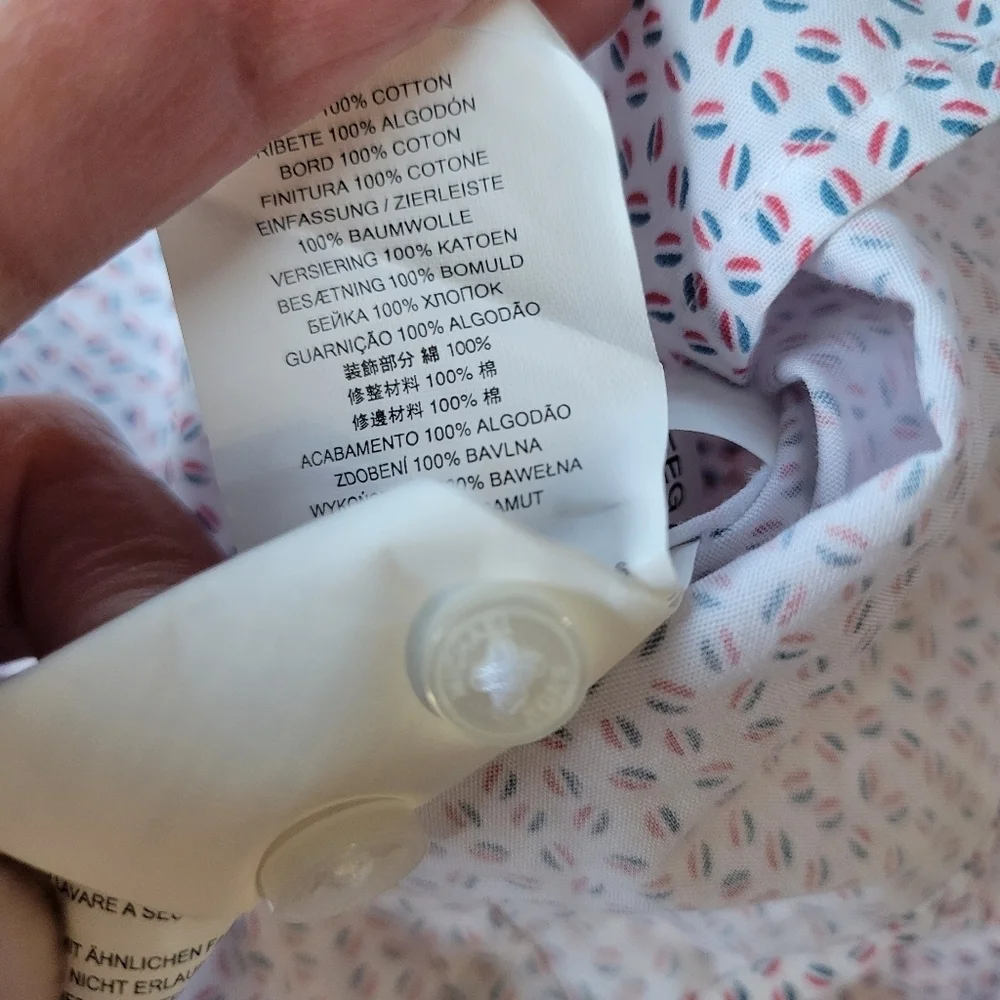 Michael Kors Mens Slim Fit Button-down Shirt XXL Multicolor - Picture 4 of 7